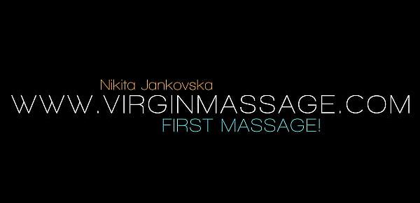  Close up tits and virgin pussy massage of Nikita Jankovska